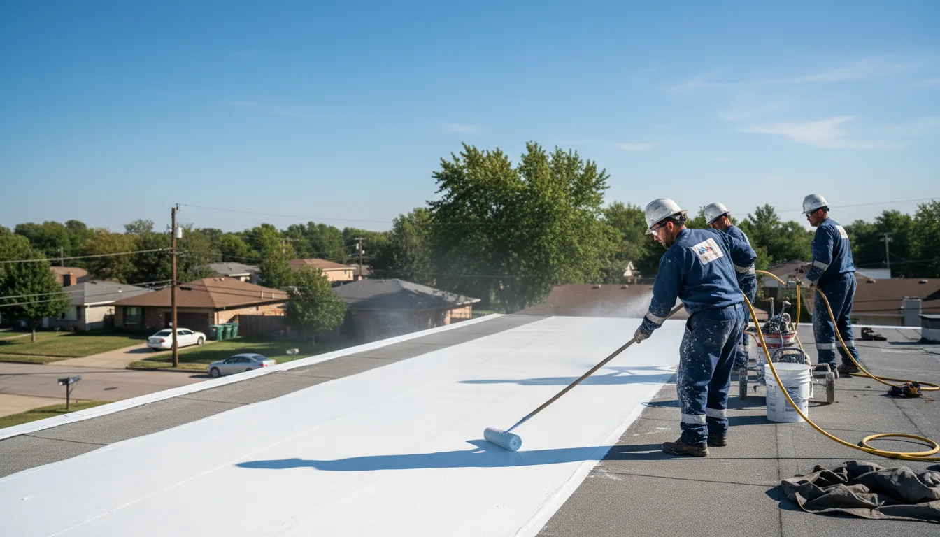 Commercial roof coating in Paden City, WV near me